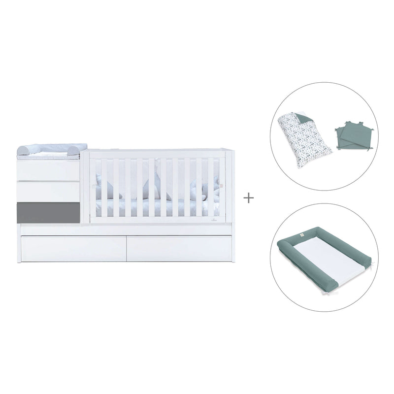 Convertível 70x140 cm branco/antracite · Sero Kubo Antracita K551-M7758