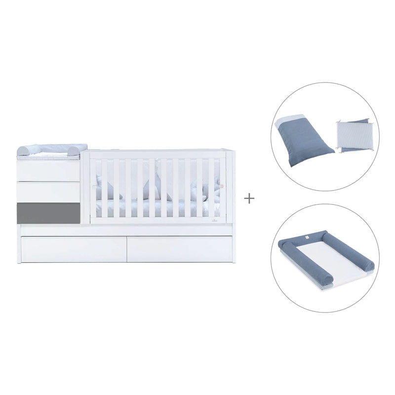 Convertível 70x140 cm branco/antracite · Sero Kubo Antracita K551-M7758