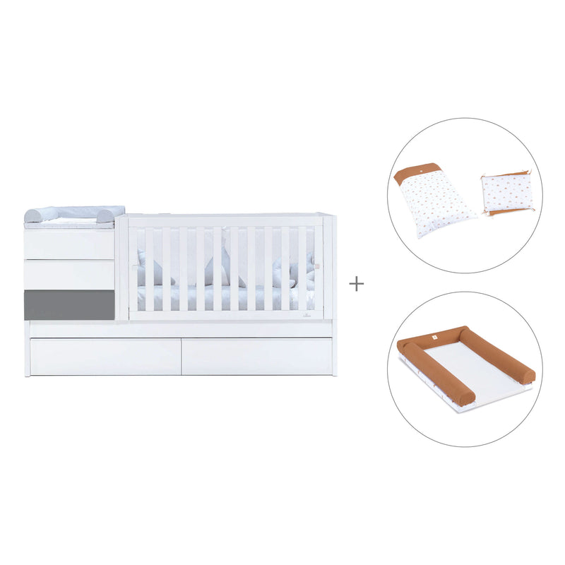 Convertível 70x140 cm branco/antracite · Sero Kubo Antracita K551-M7758