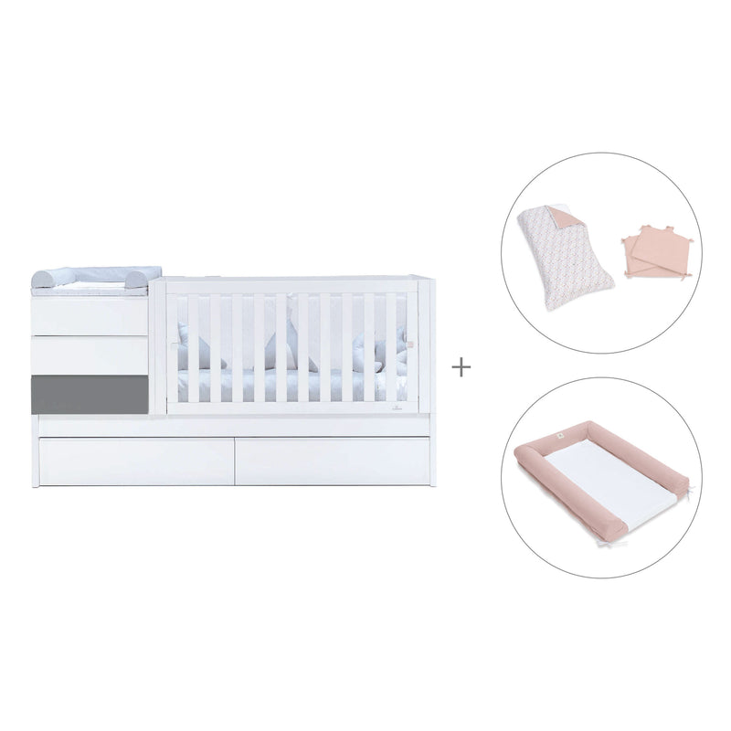 Convertível 70x140 cm branco/antracite · Sero Kubo Antracita K551-M7758