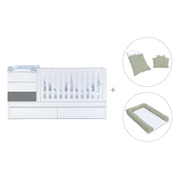 Convertível 70x140 cm branco/antracite · Sero Kubo Antracita K551-M7758