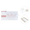 Verwandelbares Babybett 70x140 cm weiss/rosa · Sero Kubo Quarzo K551-M7759