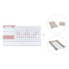 Verwandelbares Babybett 70x140 cm weiss/rosa · Sero Kubo Quarzo K551-M7759