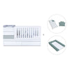 Grey/white convertible crib 70x140cm with drawers or trundle bed · Sero Kubo K551-M7778