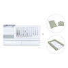 Grey/white convertible crib 70x140cm with drawers or trundle bed · Sero Kubo K551-M7778