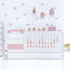 Convertible crib 70x140 cm white/light pink · Sero Kubo Flamingo K551-M7742