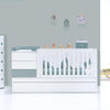 Convertible crib 70x140 cm white/eucalyptus · Sero Kubo Eucalyptus K551-M7757