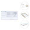 White convertible crib 70x140cm with drawers or trundle bed · Sero Kubo K551