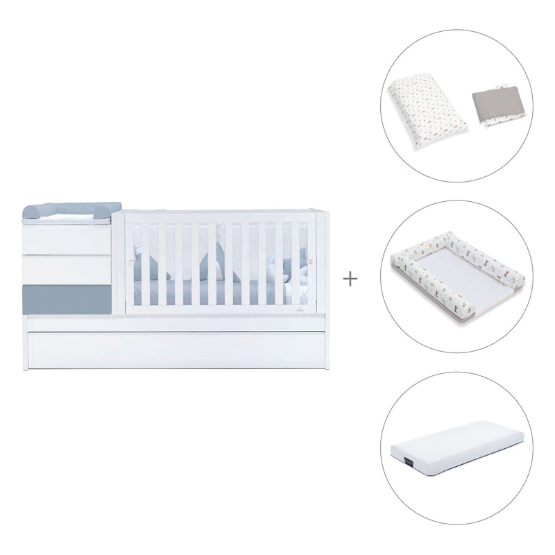 Convertível 70x140 cm branco/azul · Sero Kubo Blu Denim K551-M7741