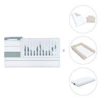 Convertível 70x140 cm branco/eucalipto · Sero Kubo Eucalyptus K551-M7757