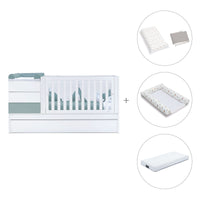 Convertível 70x140 cm branco/eucalipto · Sero Kubo Eucalyptus K551-M7757