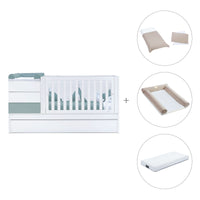 Convertível 70x140 cm branco/eucalipto · Sero Kubo Eucalyptus K551-M7757