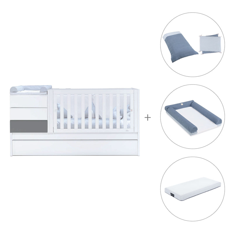 Convertível 70x140 cm branco/antracite · Sero Kubo Antracita K551-M7758