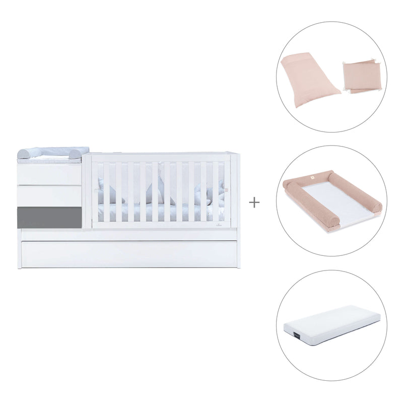 Convertível 70x140 cm branco/antracite · Sero Kubo Antracita K551-M7758