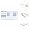 Grey/white convertible crib 70x140cm with drawers or trundle bed · Sero Kubo K551-M7778