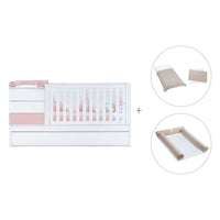 Convertível 70x140 cm branco/rosa claro · Sero Kubo Flamingo K551-M7742