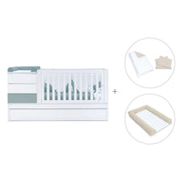 Convertível 70x140 cm branco/eucalipto · Sero Kubo Eucalyptus K551-M7757