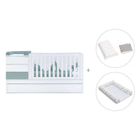 Convertível 70x140 cm branco/eucalipto · Sero Kubo Eucalyptus K551-M7757