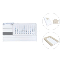 Convertível 70x140 cm branco/antracite · Sero Kubo Antracita K551-M7758