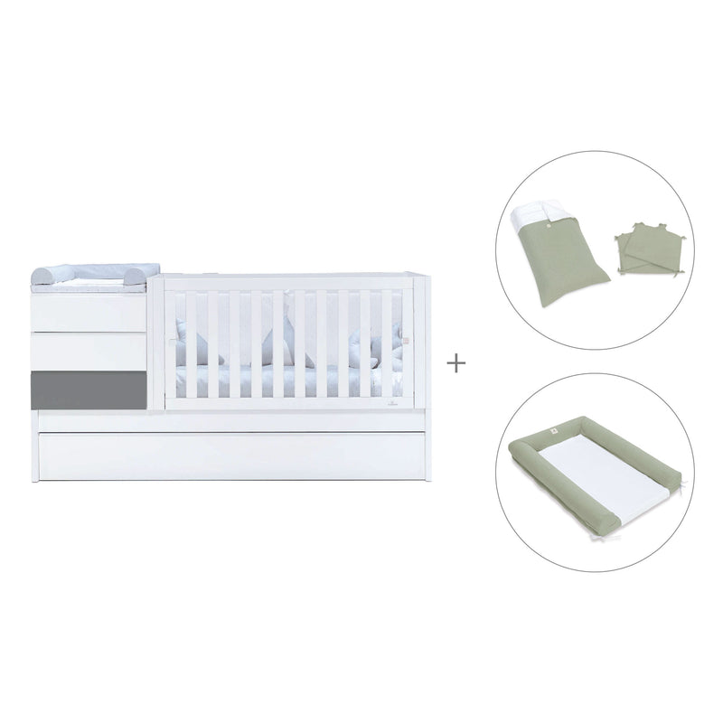 Convertível 70x140 cm branco/antracite · Sero Kubo Antracita K551-M7758