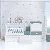 Convertible crib 70x140 cm white/eucalyptus · Sero Bubble Eucalyptus K554-M7757