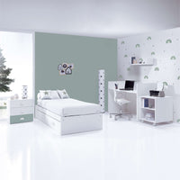 Convertible crib 70x140 cm white/eucalyptus · Sero Bubble Eucalyptus K554-M7757