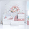 Convertible crib 70x140 cm white/pink · Sero Bubble Quarzo K554-M7759