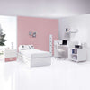 Convertible crib 70x140 cm white/pink · Sero Bubble Quarzo K554-M7759
