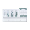 Convertible crib 70x140 cm white/eucalyptus · Sero Bubble Eucalyptus K554-M7757