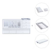 White convertible crib with drawers/trundle bed · Sero Bubble K554