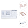 White convertible crib with drawers/trundle bed · Sero Bubble K554