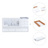 White convertible crib with drawers/trundle bed · Sero Bubble K554