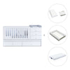 White convertible crib with drawers/trundle bed · Sero Bubble K554