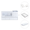 White convertible crib with drawers/trundle bed · Sero Bubble K554