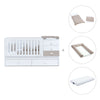 White/beige convertible crib with drawers/trundle bed · Sero Bubble K554-M7753