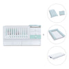 White/mint convertible crib with drawers/trundle bed · Sero Bubble K554-M7755