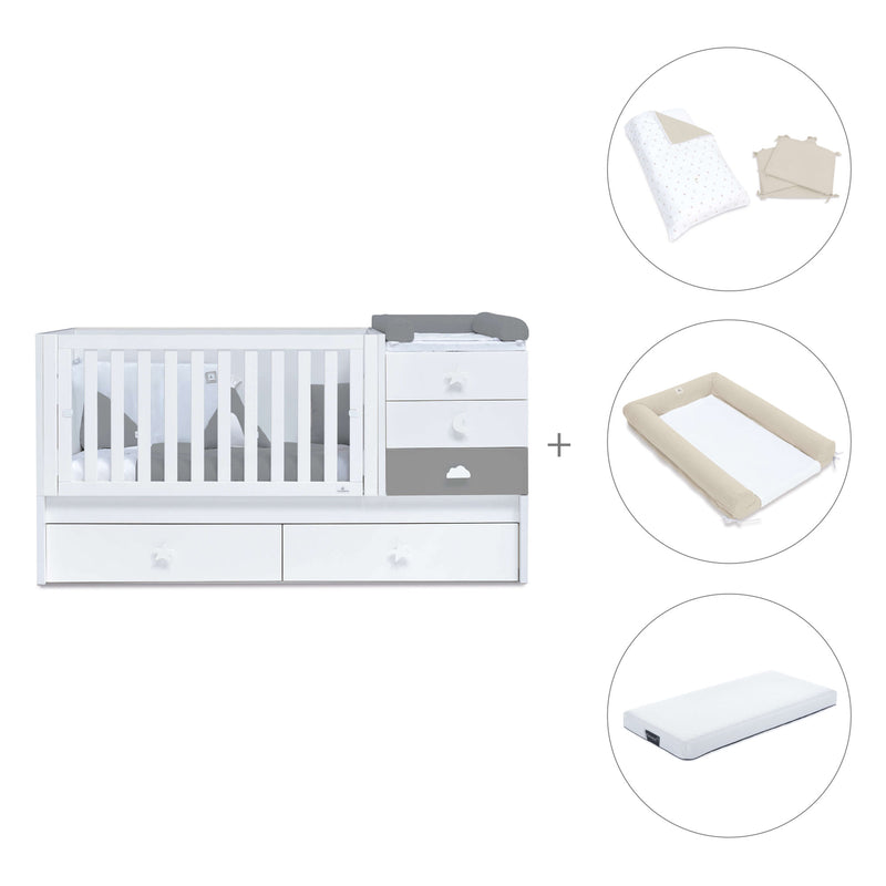 Convertível 70x140 cm branco/antracite · Sero Bubble Antracita K554-M7758