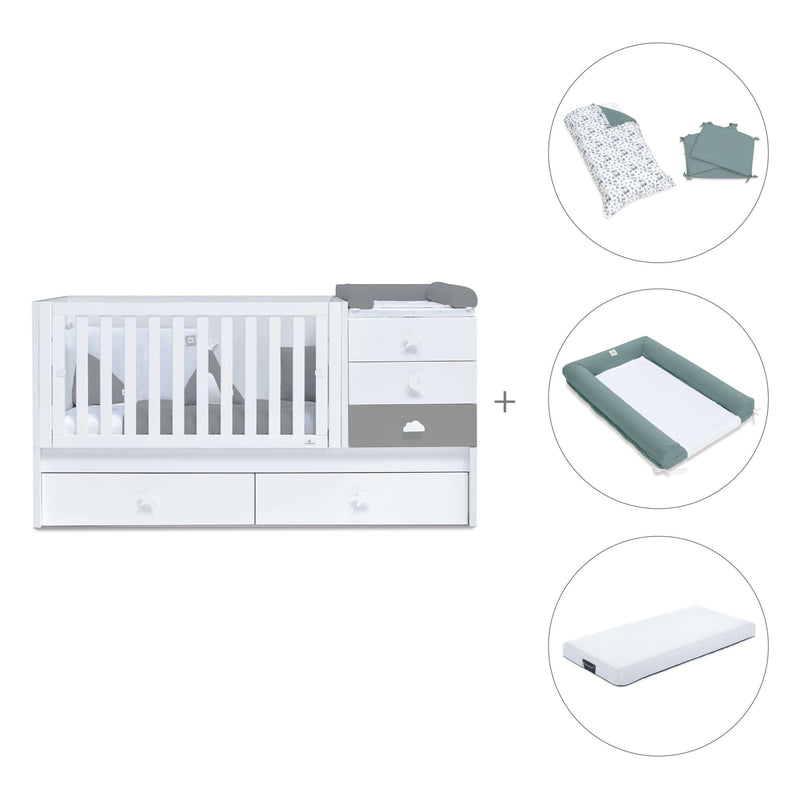 Convertível 70x140 cm branco/antracite · Sero Bubble Antracita K554-M7758