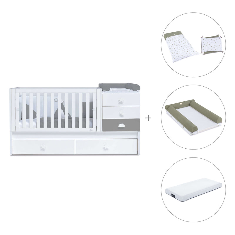 Convertível 70x140 cm branco/antracite · Sero Bubble Antracita K554-M7758