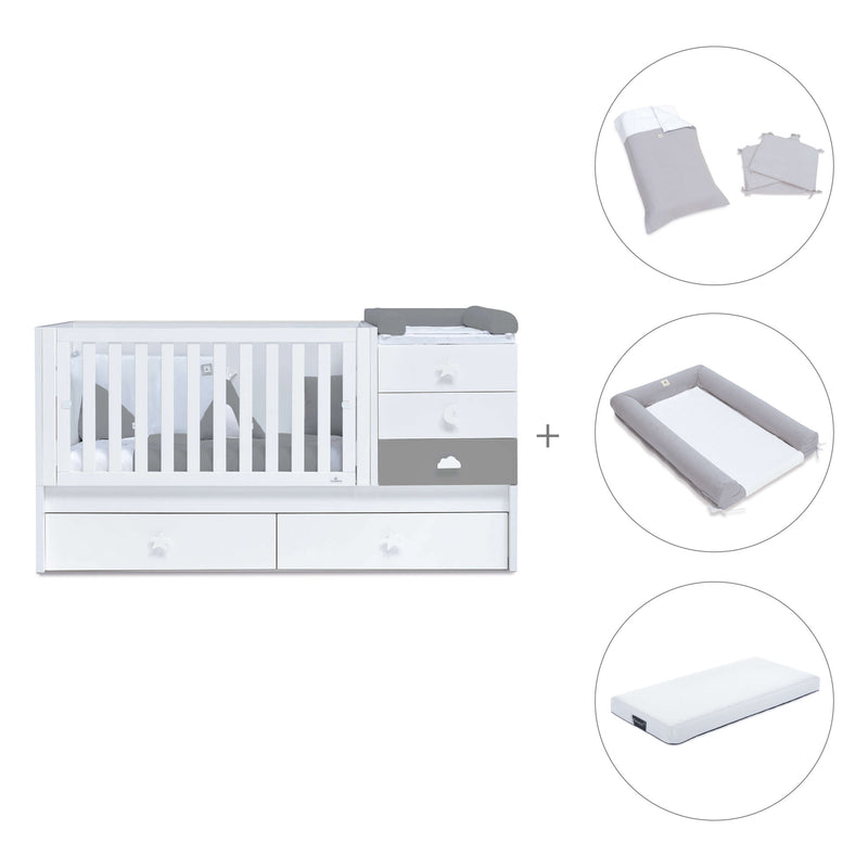 Convertível 70x140 cm branco/antracite · Sero Bubble Antracita K554-M7758