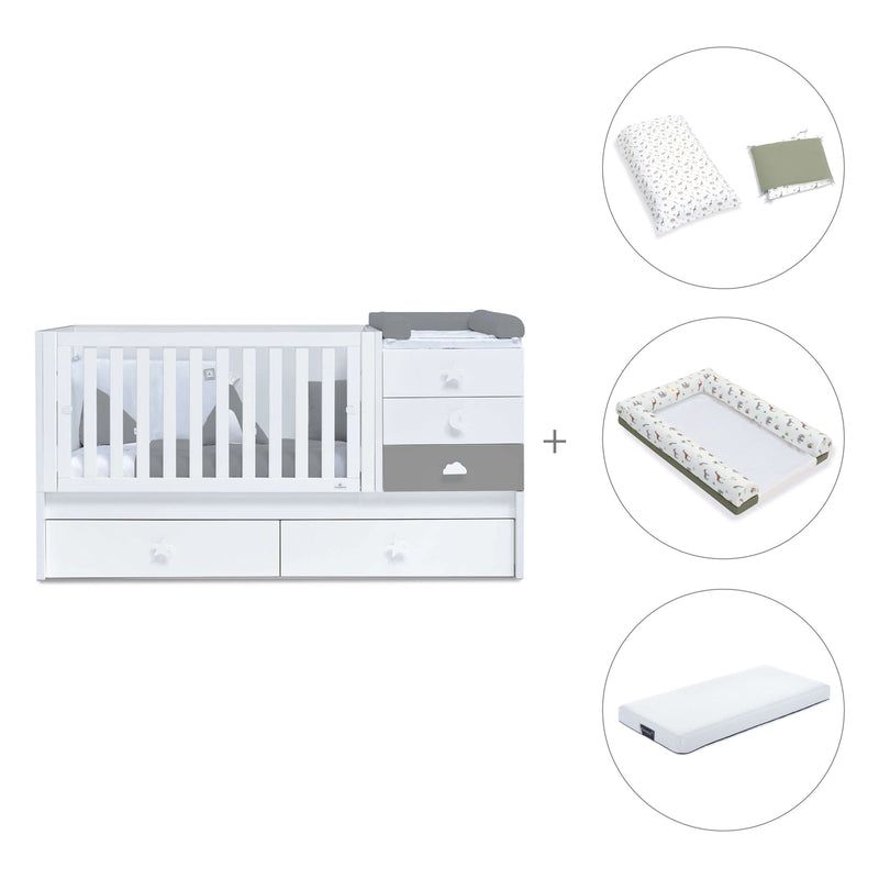 Convertível 70x140 cm branco/antracite · Sero Bubble Antracita K554-M7758