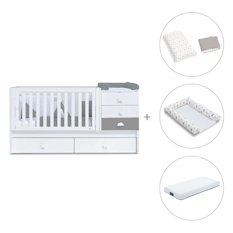 Convertível 70x140 cm branco/antracite · Sero Bubble Antracita K554-M7758