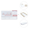 Verwandelbares Babybett 70x140 cm weiss/rosa · Sero Bubble Quarzo K554-M7759