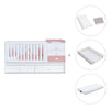 Verwandelbares Babybett 70x140 cm weiss/rosa · Sero Bubble Quarzo K554-M7759