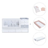 White/greyconvertible crib with drawers/trundle bed · Sero Bubble K554-M7778