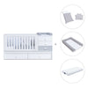 White/greyconvertible crib with drawers/trundle bed · Sero Bubble K554-M7778