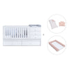 Convertível 70x140 cm com cama extra/gavetas em branco · Sero Bubble K554