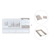 White/beige convertible crib with drawers/trundle bed · Sero Bubble K554-M7753