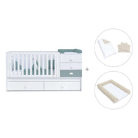 Convertível 70x140 cm branco/eucalipto · Sero Bubble Eucalyptus K554-M7757