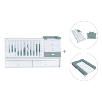 Convertível 70x140 cm branco/eucalipto · Sero Bubble Eucalyptus K554-M7757